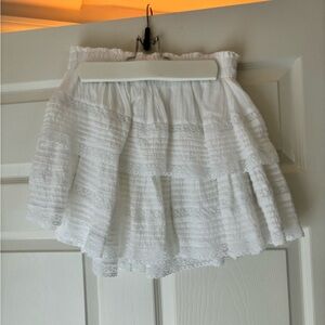 Aerie white lace flowy skirt